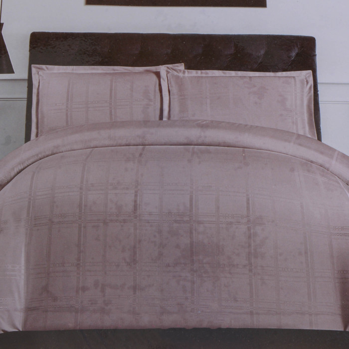 Полуторный комплект постельного белья Колоко квадрат Темно-розовый-
