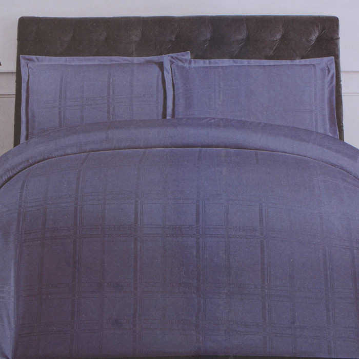 Двуспальный комплект постельного белья Колоко квадрат Синий-