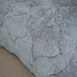 Травка хутряна ковдра-покривало євро/ сірий-3-image