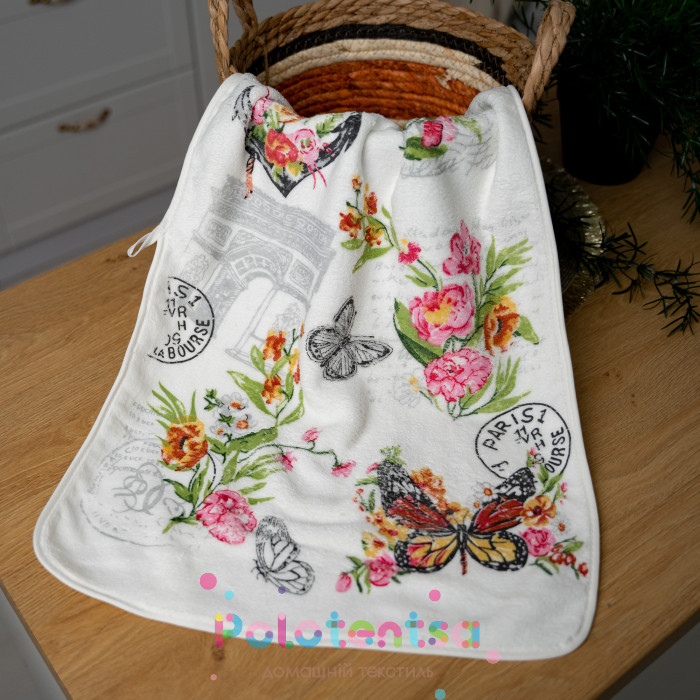 Полотенца кухонные Бабочки\цветы 40*60-0