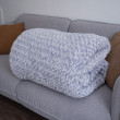 Покрывало-одеяло Барашик Сиренево-серый евро-0-image