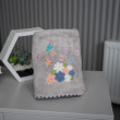 Полотенца банные Бабочки цветы фибра-0-image