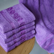 Полотенца лицевые Листок фиолетовый-0-image