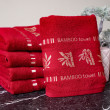 Полотенца банные Бамбук бордовый-0-image