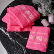 Полотенца банные Бамбук розовый-0-image