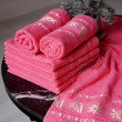 Полотенца лицевые Бамбук розовый-0-image
