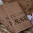 Полотенца банные Листок коричневый-0-image