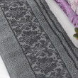 Турецкие полотенца Vip лицевые/бордо-серый-1-image