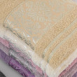 Турецкие полотенца Vip лицевые/бордо-серый-2-image